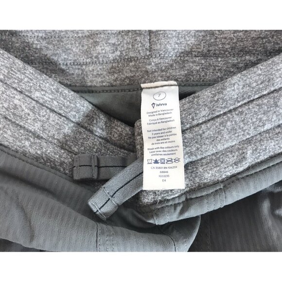 Ivivva By Lululemon Live To Move Dance Studio Pant Girls 7 Grey Athletic Jogger - Picture 4 of 5